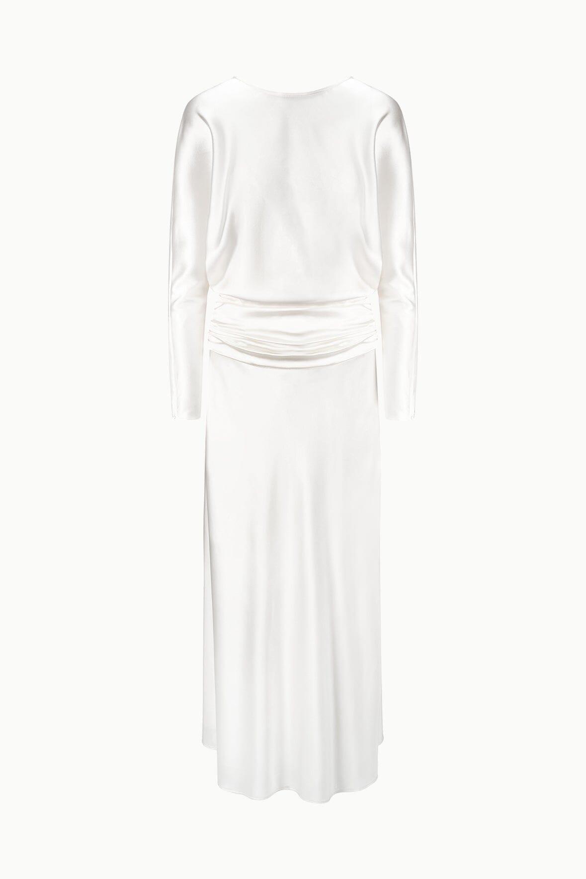 FREDA SILK DRESS | IVORY Product Image