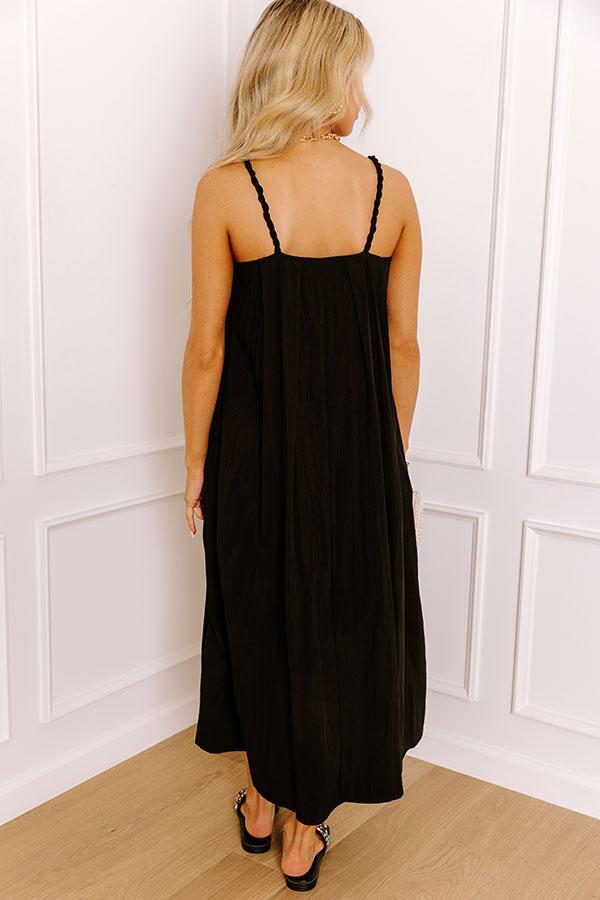 Villa Views Midi Dress in Black Product Image