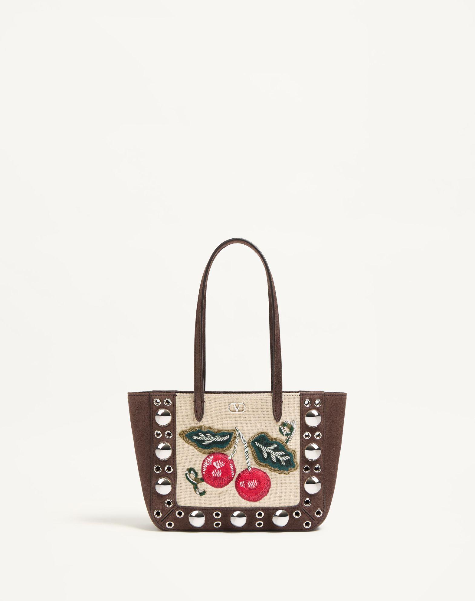 Valentino Garavani Nellcôte Mini Embroidered Shopping Bag Product Image