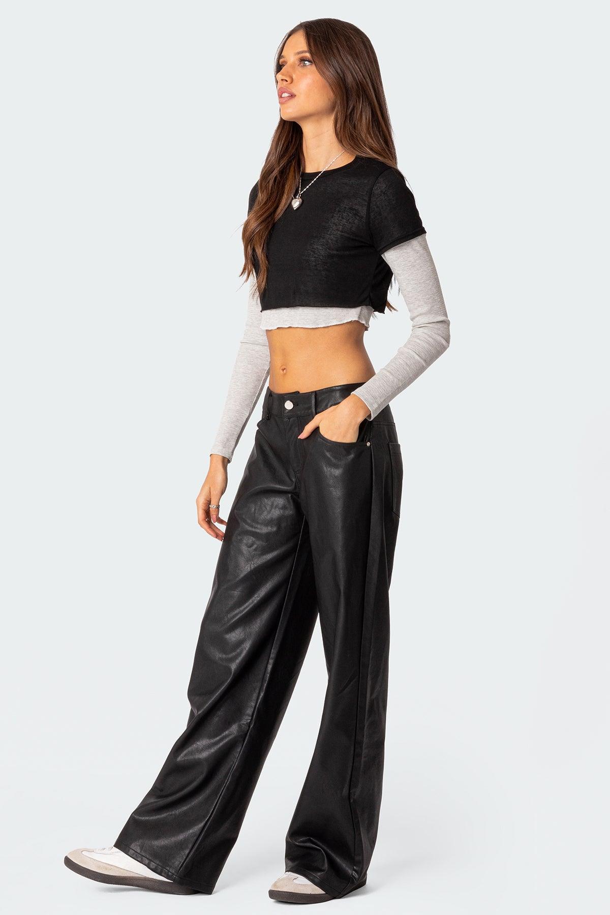 Layered Long Sleeve T Shirt Product Image