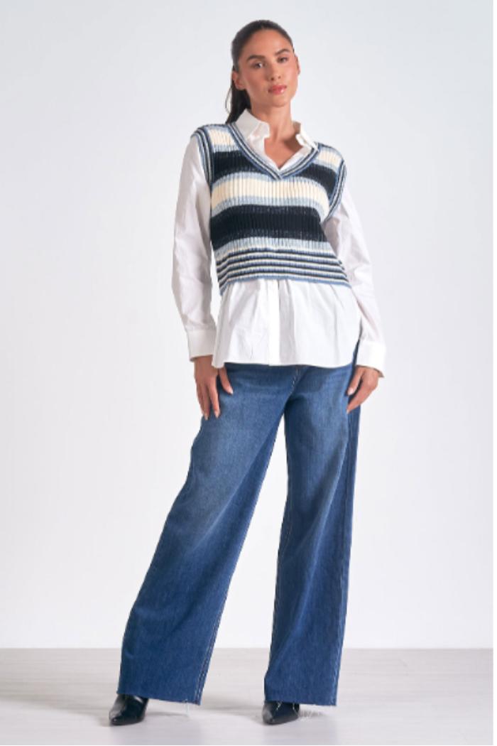 SWEATER VEST/SHIRT COMBO Product Image