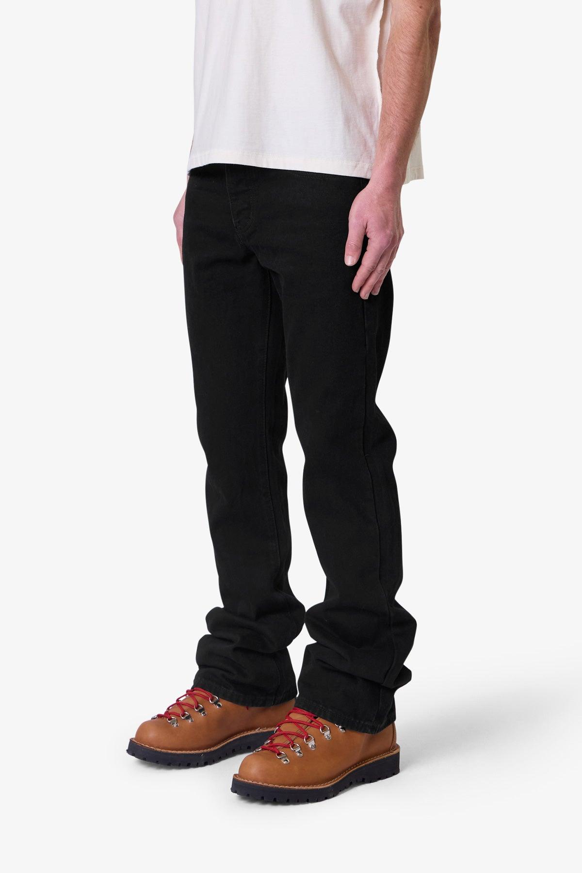 Raw Bootcut Denim - Rinsed Black Product Image