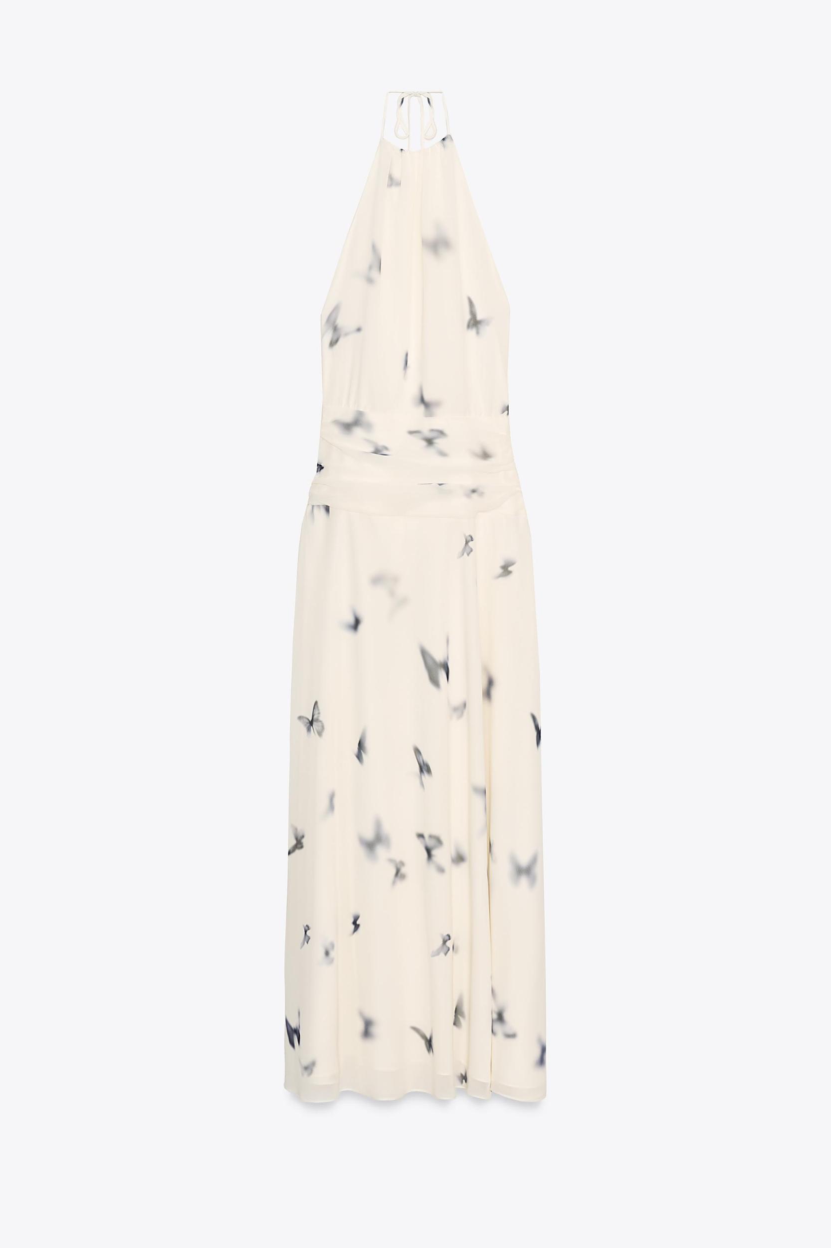 BUTTERFLY HALTER MAXI DRESS Product Image