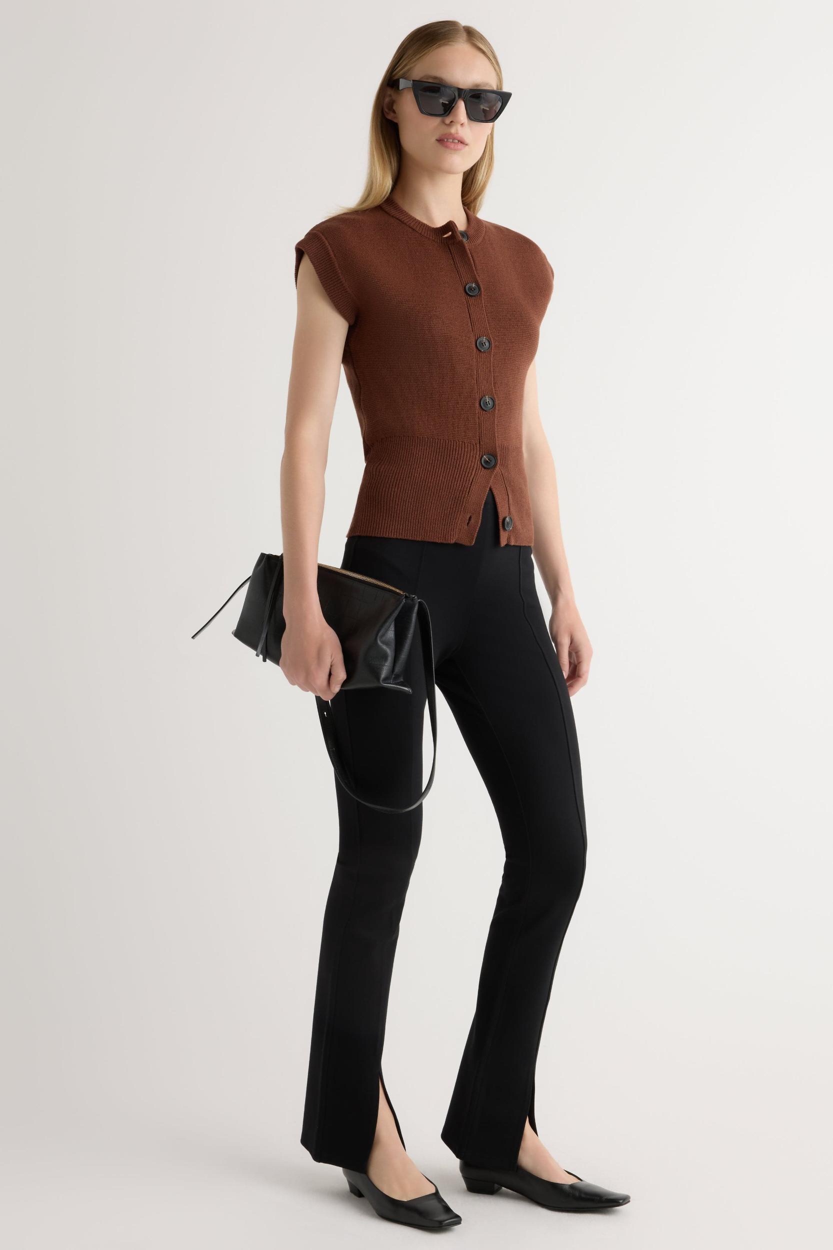 Solea Button Knit Vest Product Image
