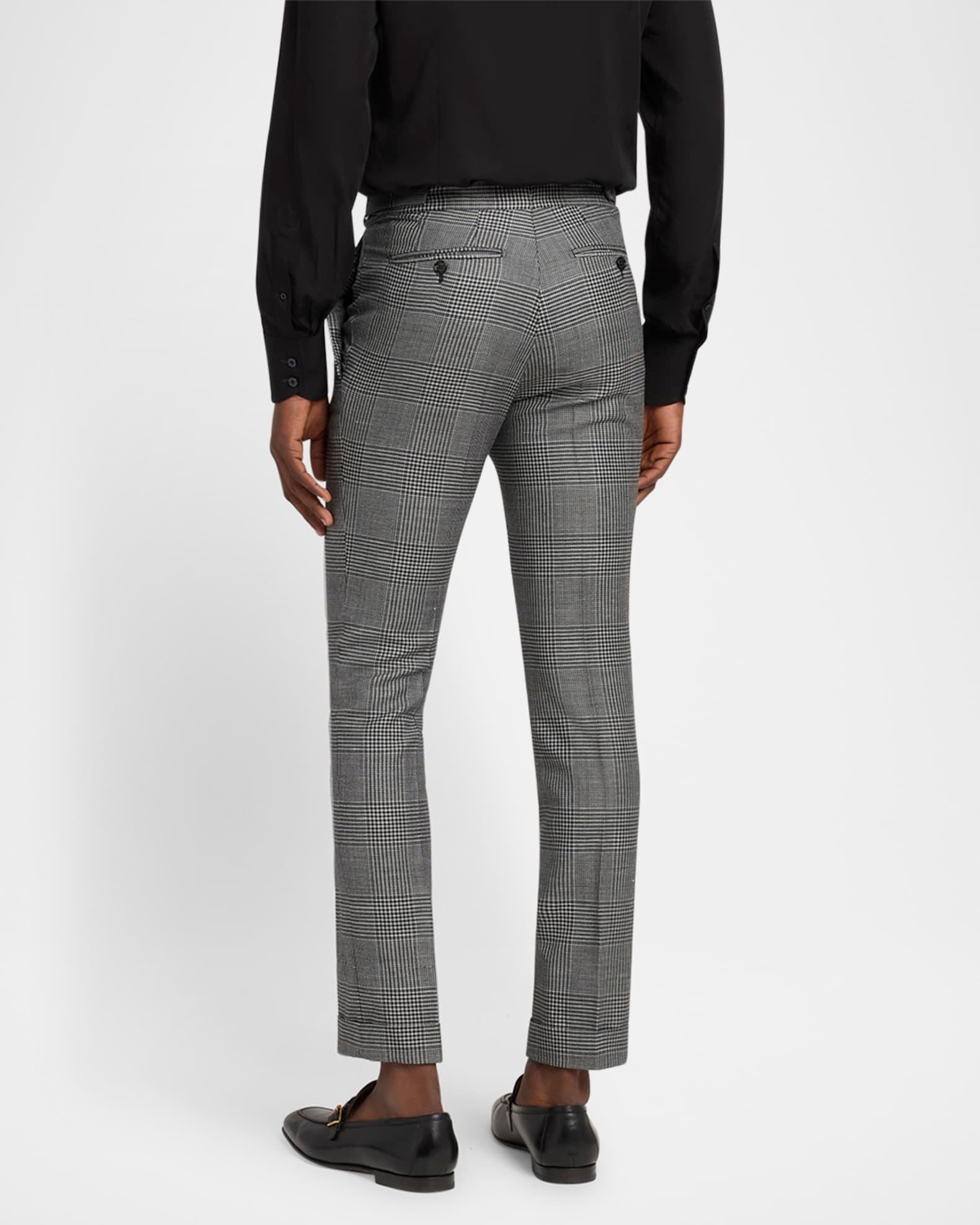 Men's Dyllan Wool Check Trousers Product Image