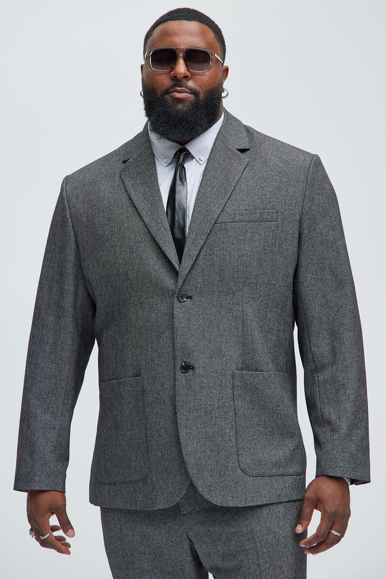 Porter Textured Blazer - Charcoal Product Image