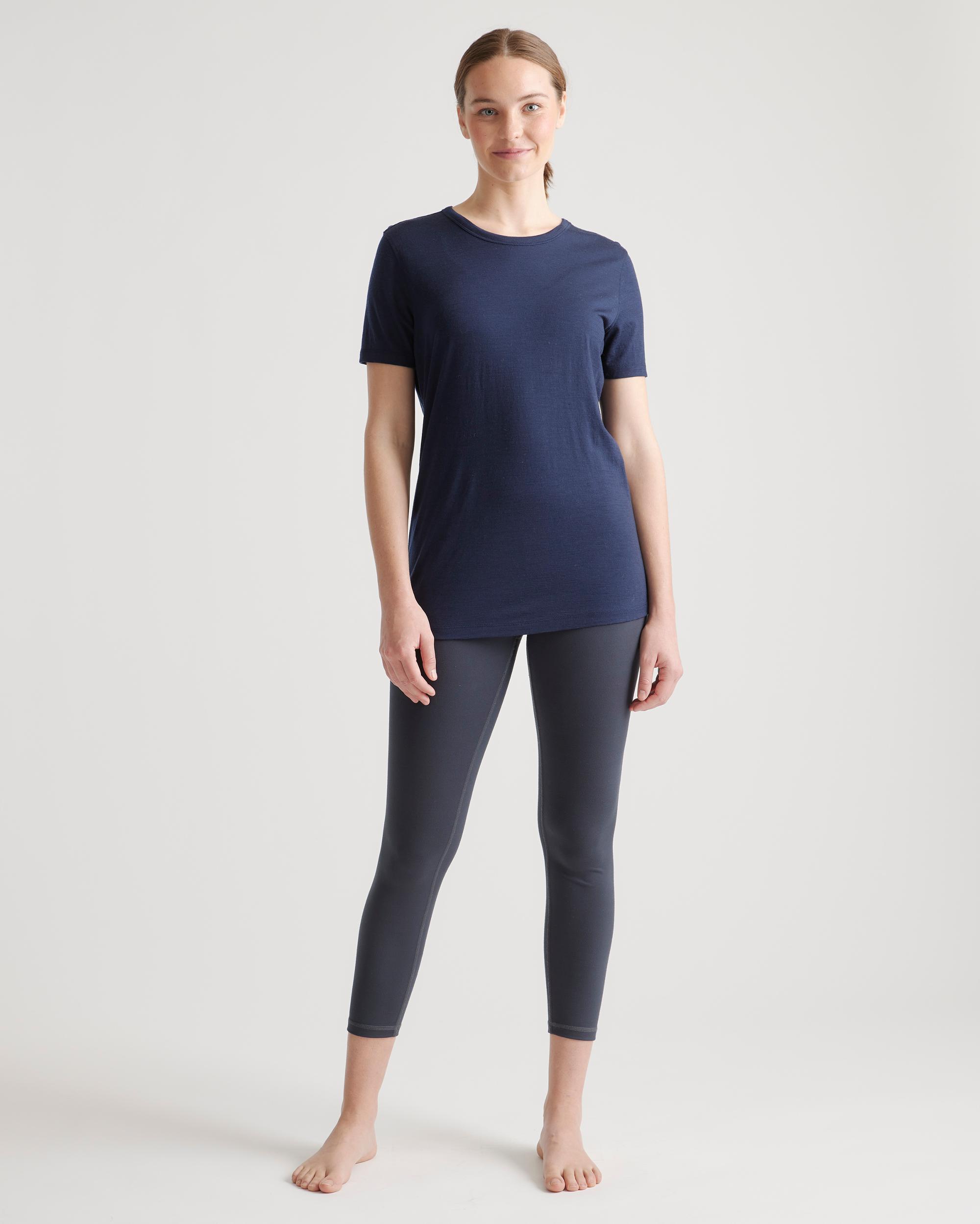 Quince | Women's 100% Merino Wool All-Season Base Layer T-Shirt Size XL, Merino/Cotton Product Image
