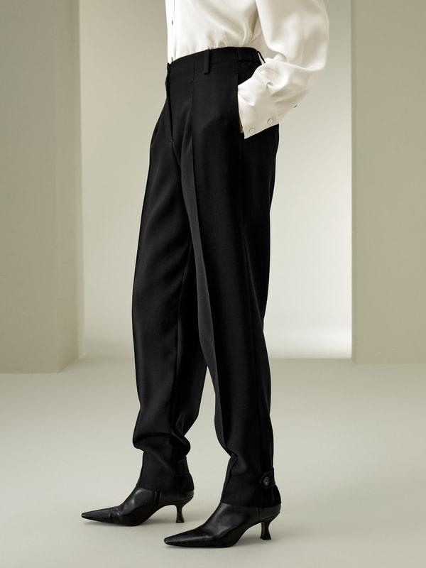 LILYSILK Wool Silk Blend Pants - for Women - Black Silk Wool - Chic and Cosy Wide Leg Pants 12 Product Image