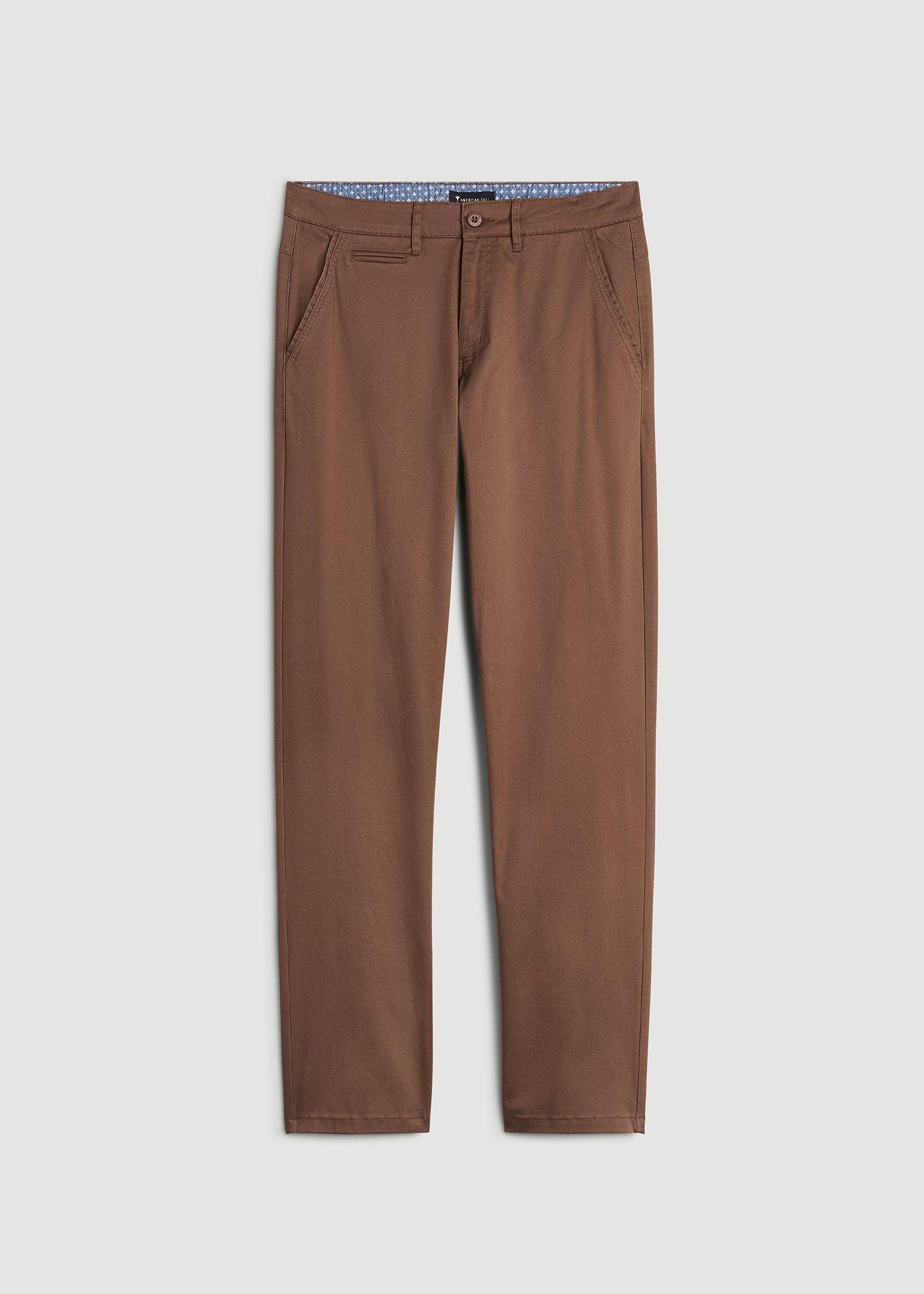 J1 STRAIGHT Leg Chinos for Tall Men in Otter Brown Male Product Image