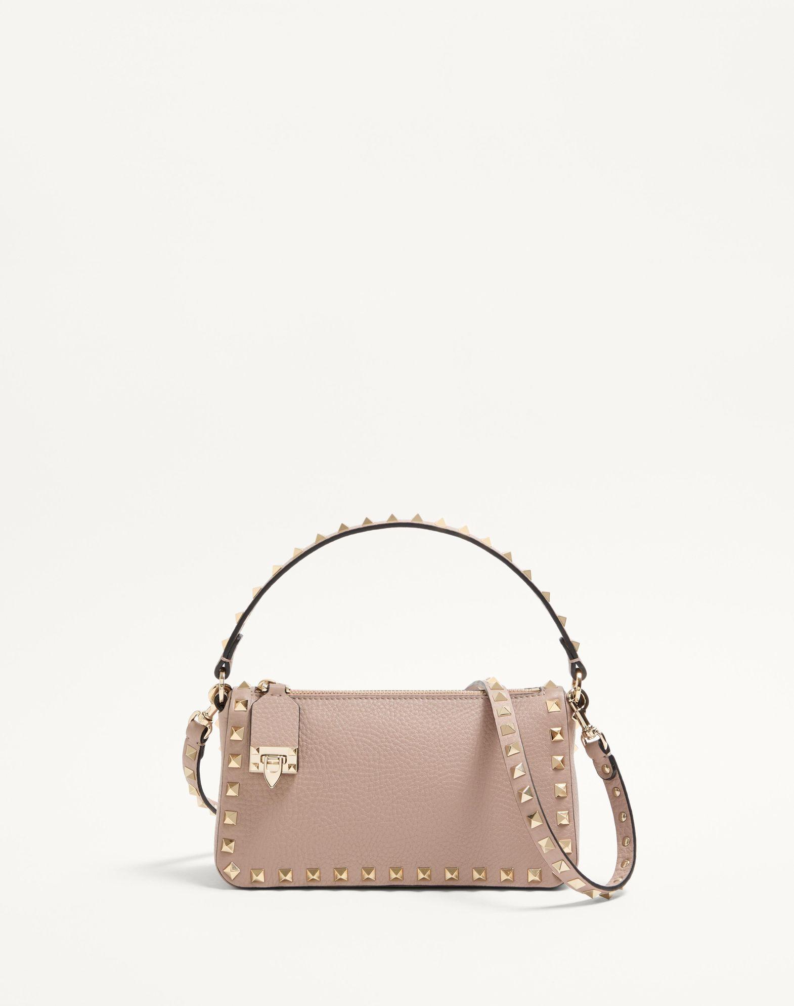Small Rockstud Grainy Calfskin Crossbody Bag  Product Image