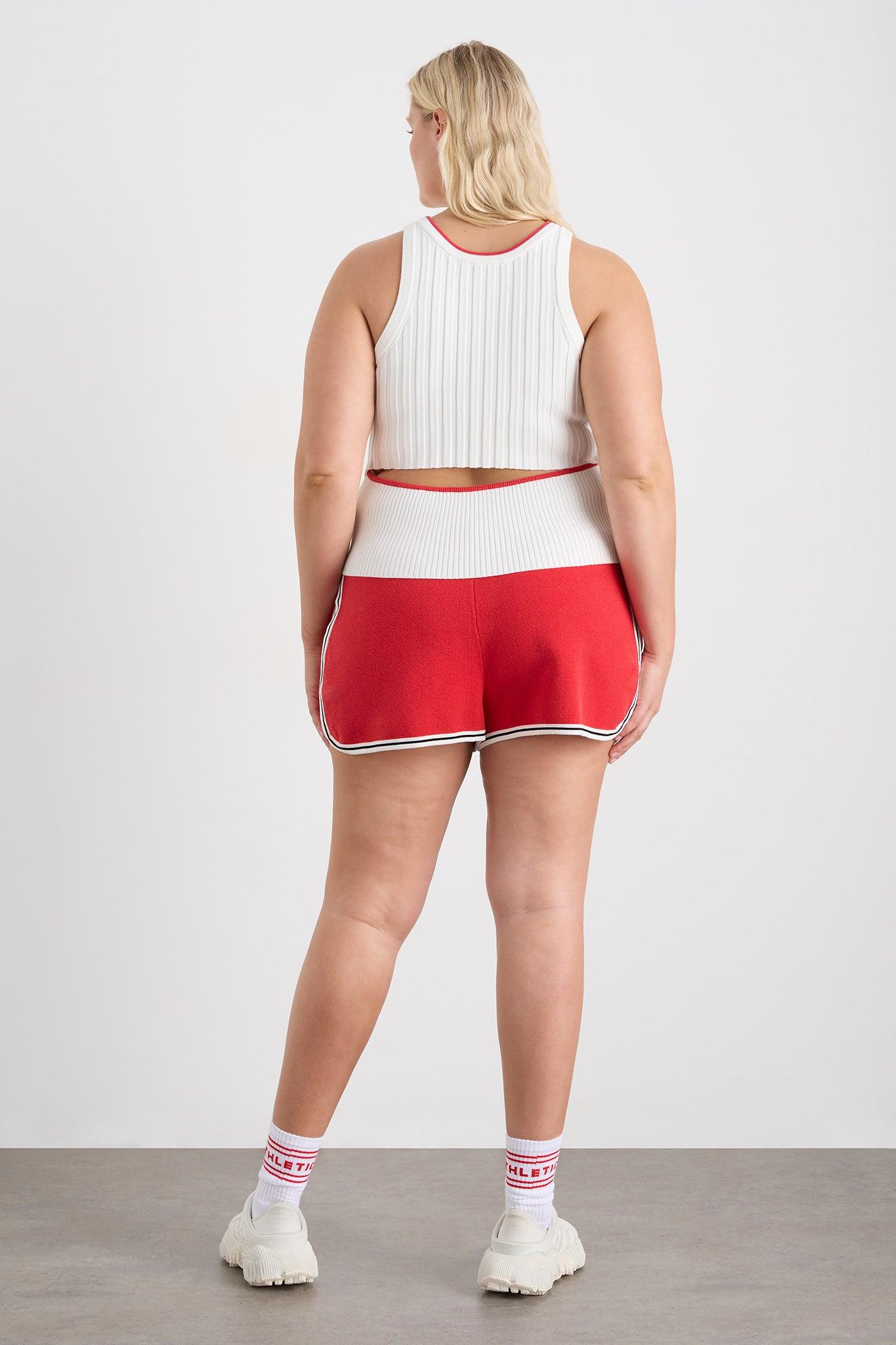 Racer Split Knit Top 107 Product Image