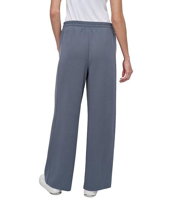 DKNY Sport by Donna Karen Coordinating Highline Ribbed High Waist Wide Leg Pants Product Image
