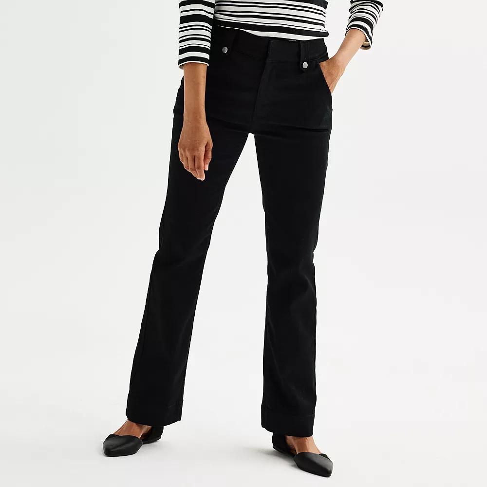 Women's Croft & Barrow® Bootcut Jeans, Size: 16, Mineral Black Product Image