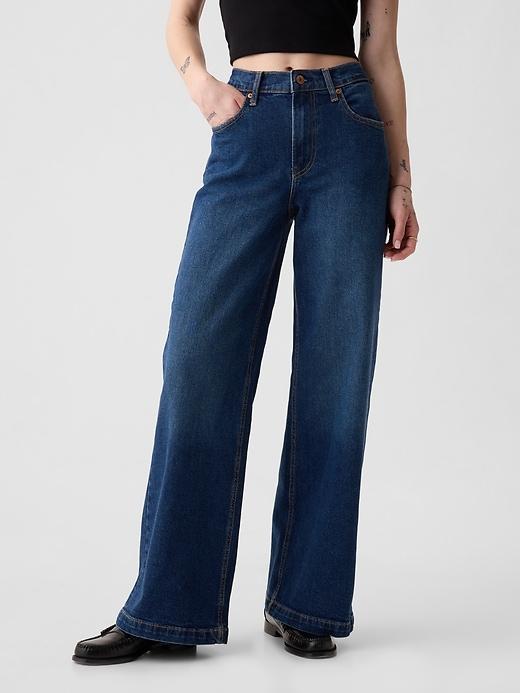 High Rise Stride Wide-Leg Jeans Product Image