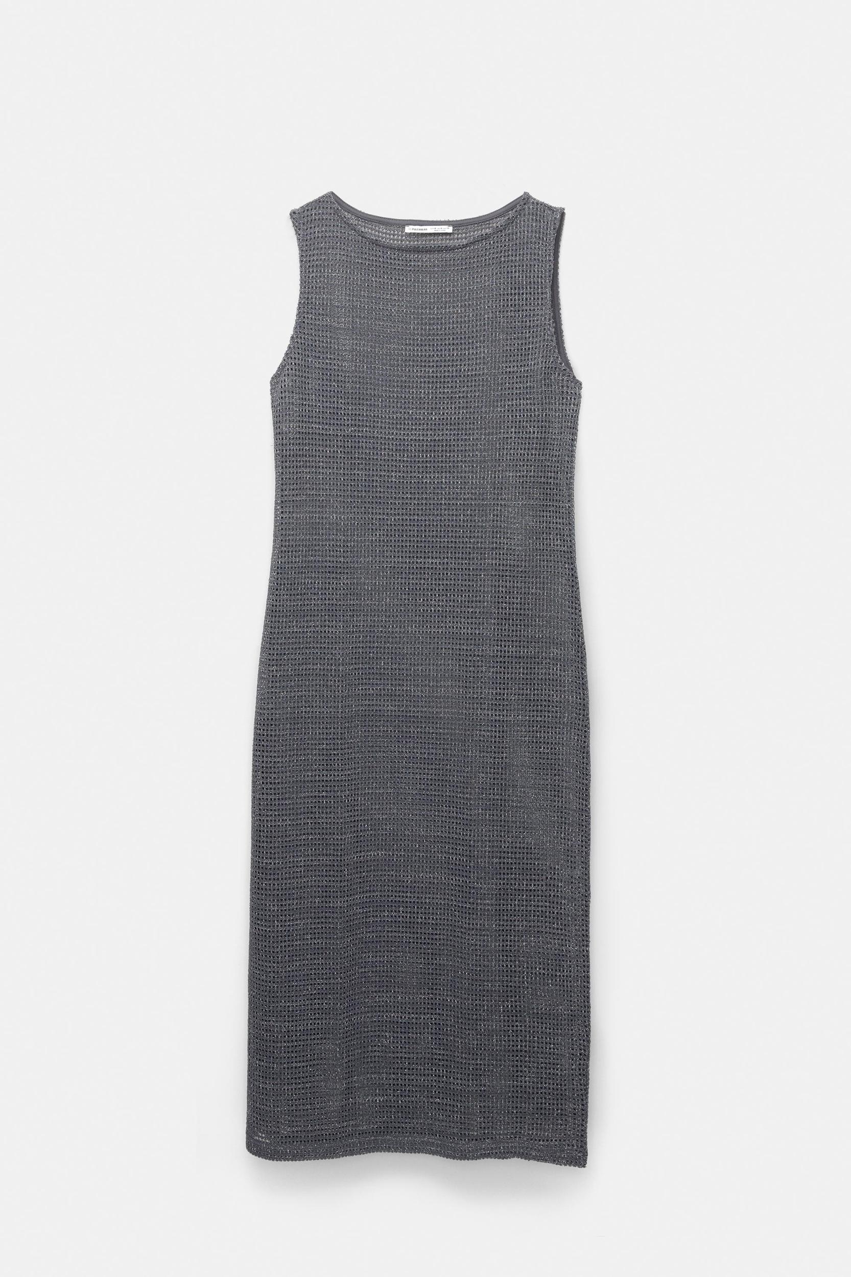 Shimmery knit midi dress Product Image