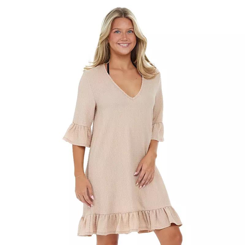 Women's Jordan Taylor Ruffle Swim Cover-Up Dress,  Product Image