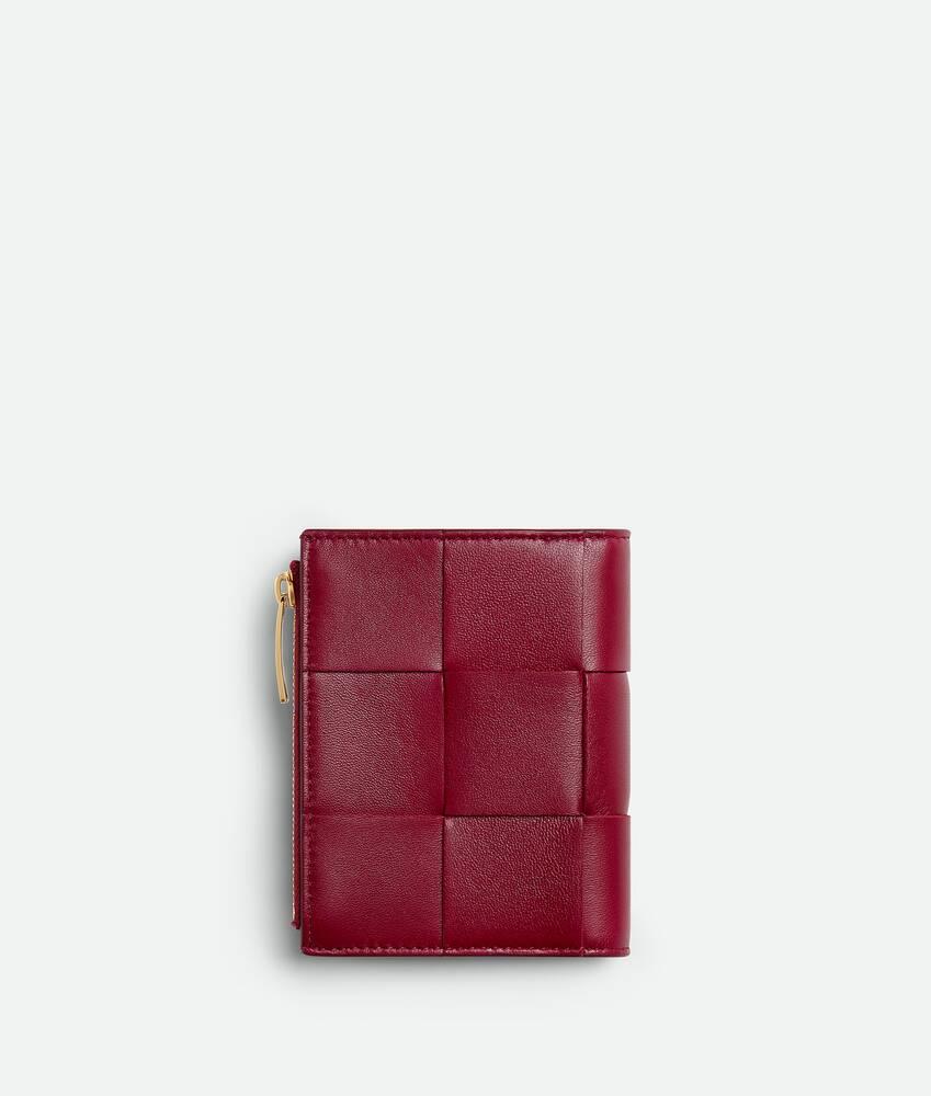 Women's Cassette Small Bi-Fold Wallet in Dark red / Bliss washed Product Image
