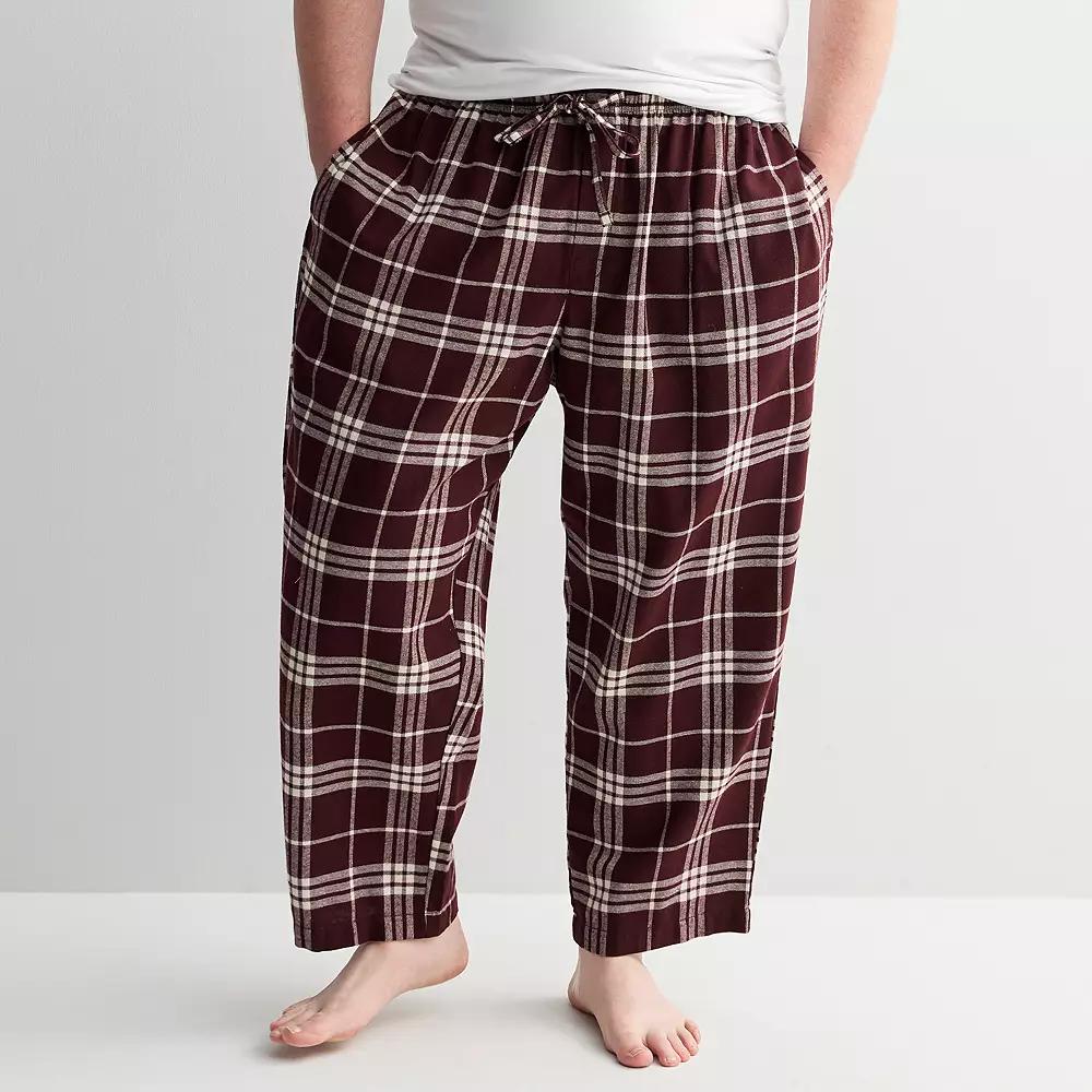 Big & Tall Sonoma Goods For Life® Flannel Drawstring Pajama Pants, Men's,  Product Image