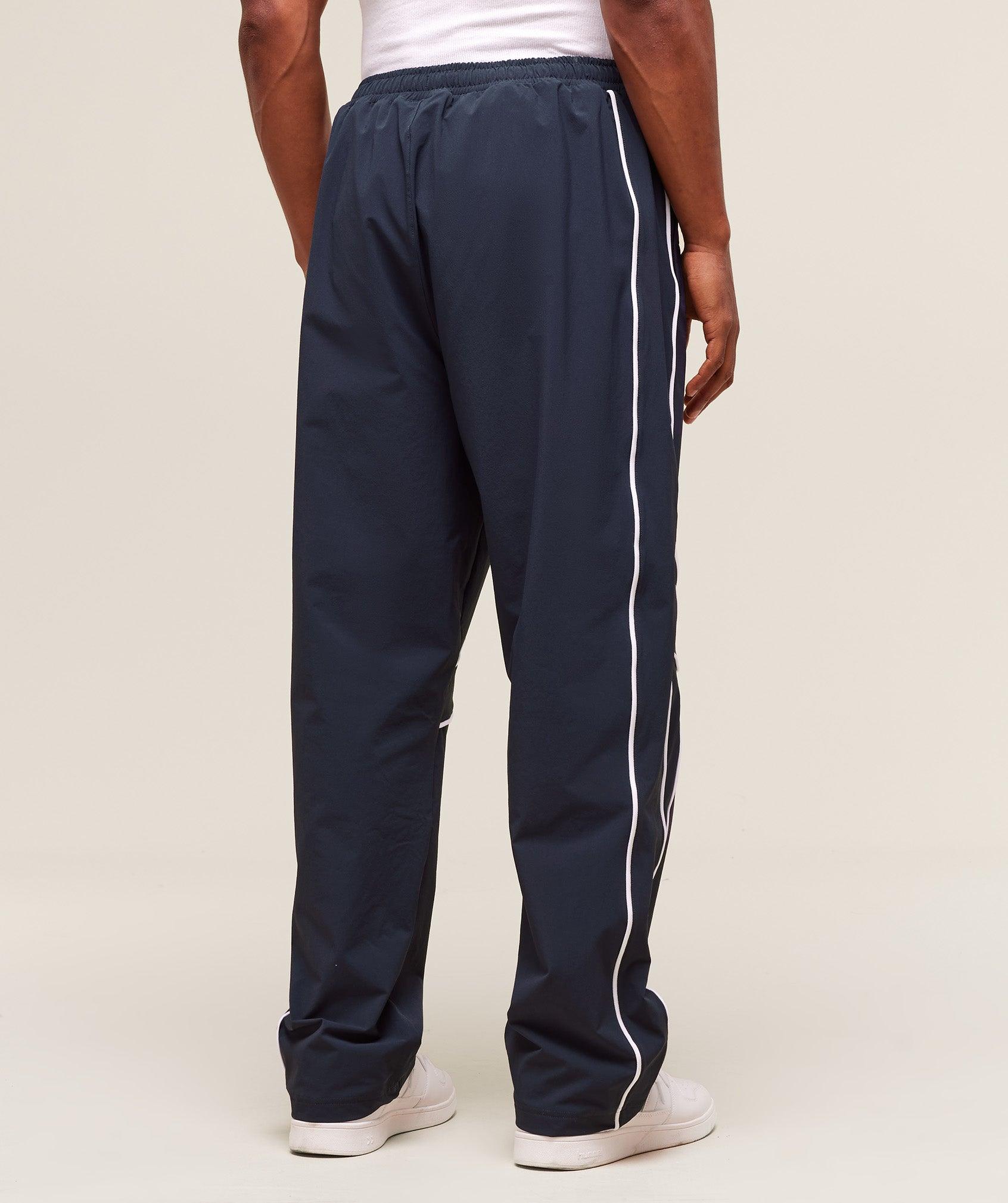 Gymshark Retro Crinkle Track Pants - Heavy Blue Male Product Image