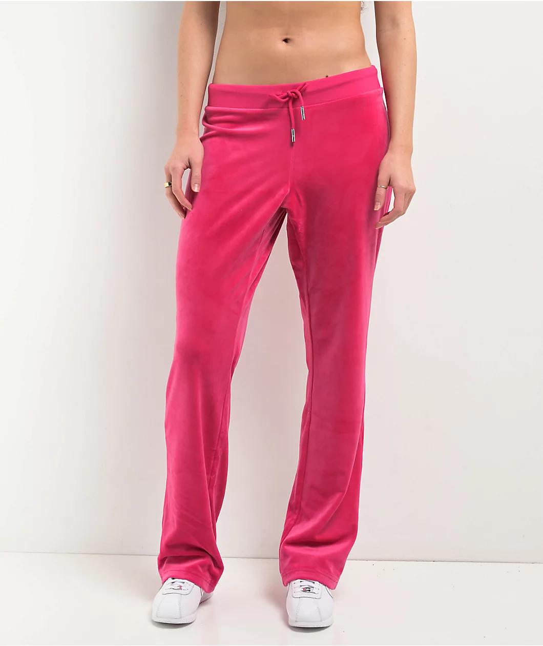 Juicy Couture OG Big Bling Free Love Velour Track Pants Product Image