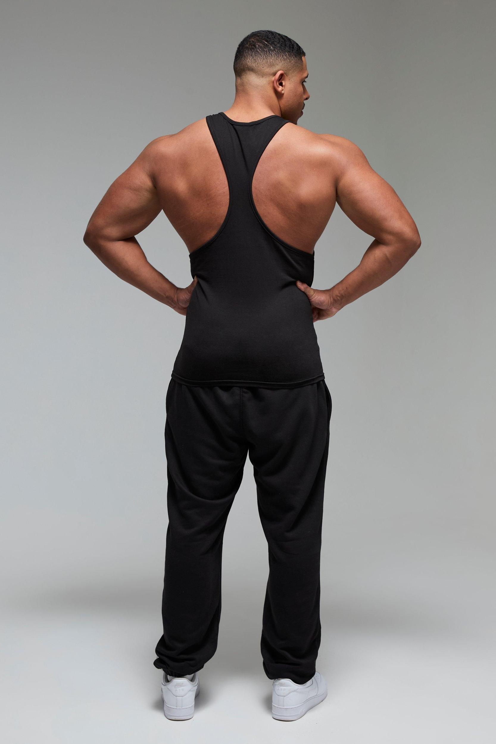 Man Active X OG Workout Slim Racer Back Vest | boohooMAN USA Product Image