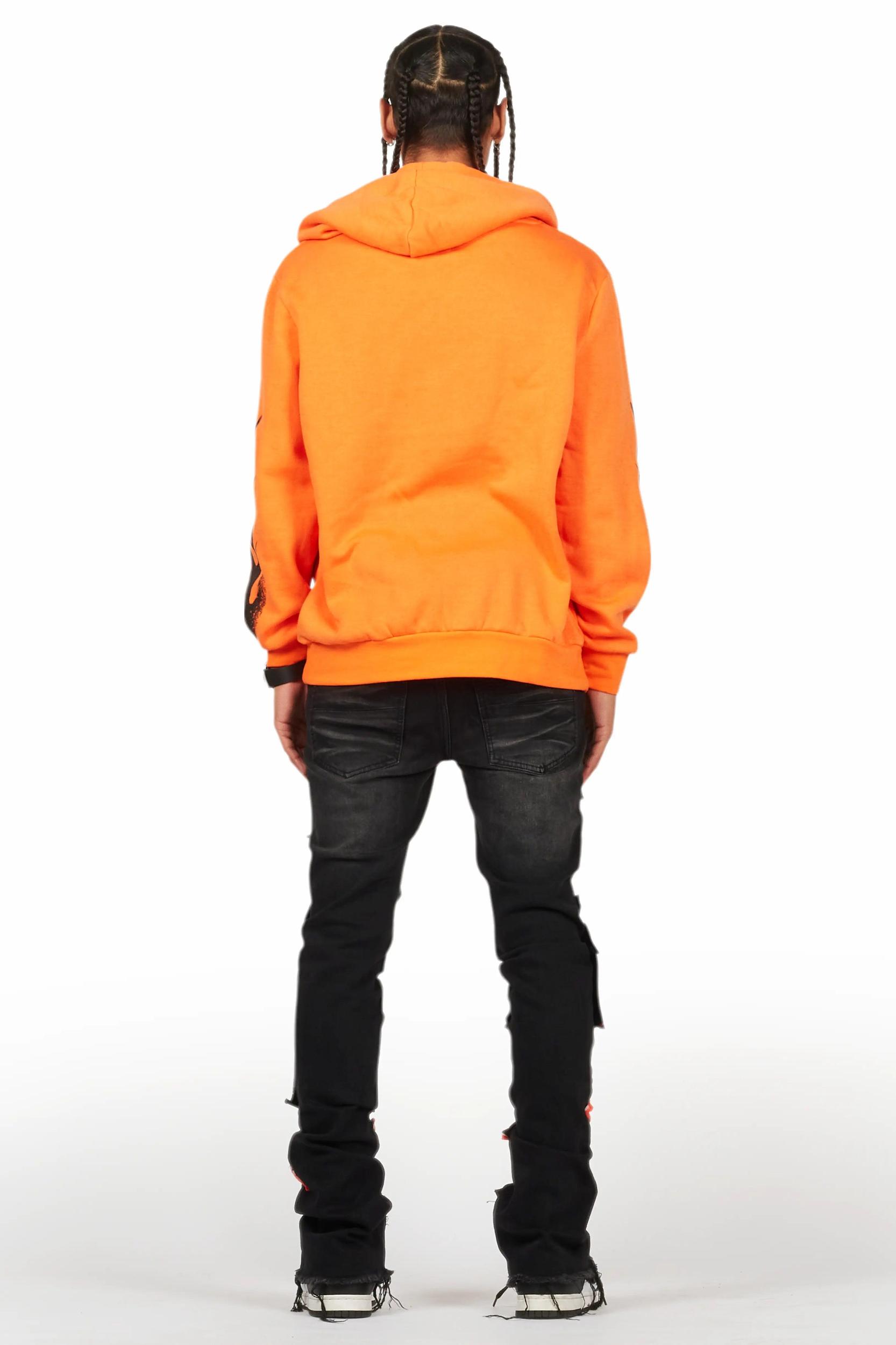 Vadim Black Patchwork Stacked Flare Jean Male Product Image