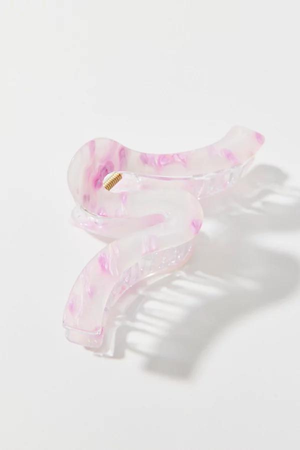 Pearlized Acrylic Wave Claw Clip Womens at Urban Outfitters Product Image