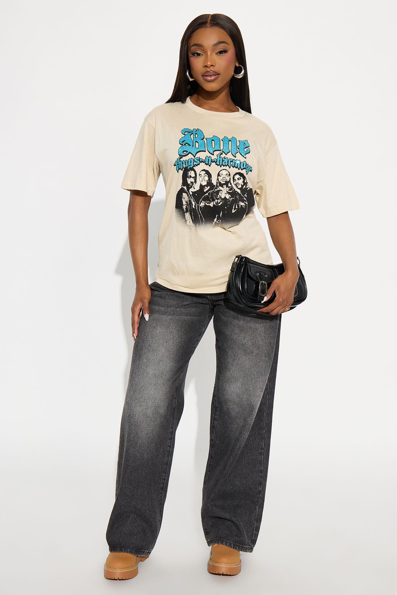 Bone Thugs N Harmony Rhinestone Tee - Sand Female Product Image