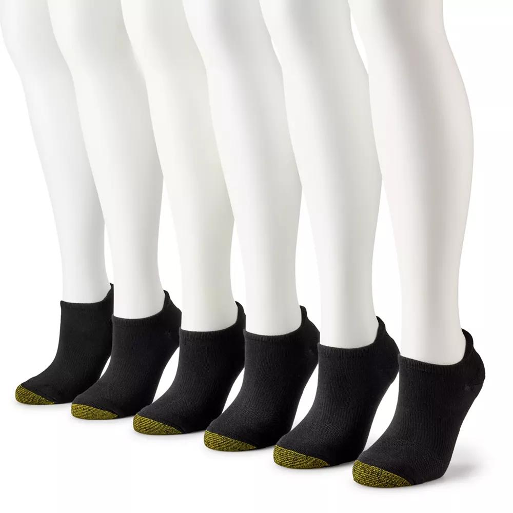 Women's GOLDTOE® 6-Pack Vacay Cushion Tab No-Show Socks,  Product Image