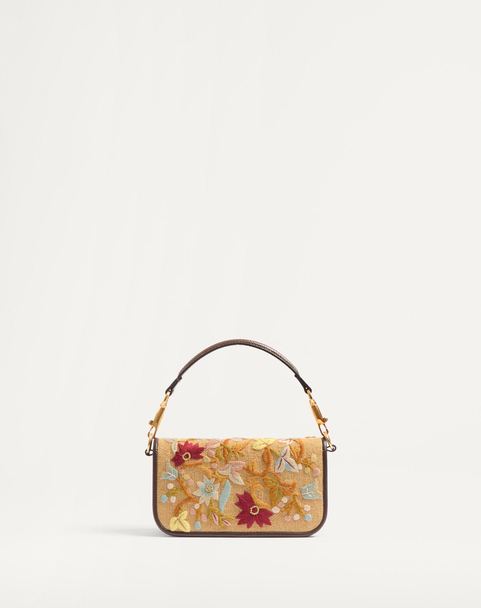 Valentino Garavani Locò Small Shoulder Bag Embroidered With Jewel Logo Product Image