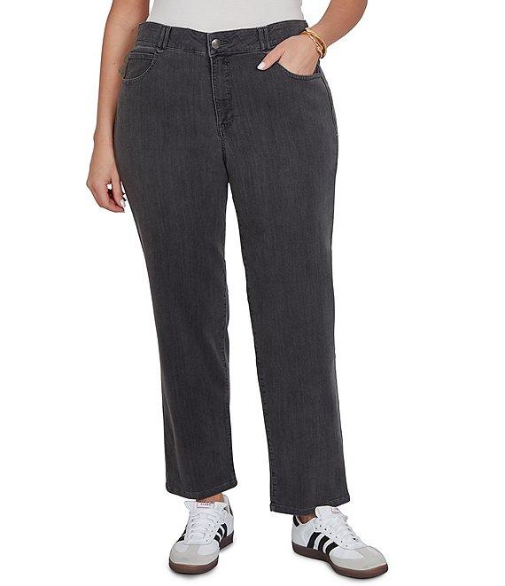 Ruby Rd. Plus Size Soft Denim Pull-On Boot-Cut Jeans Product Image
