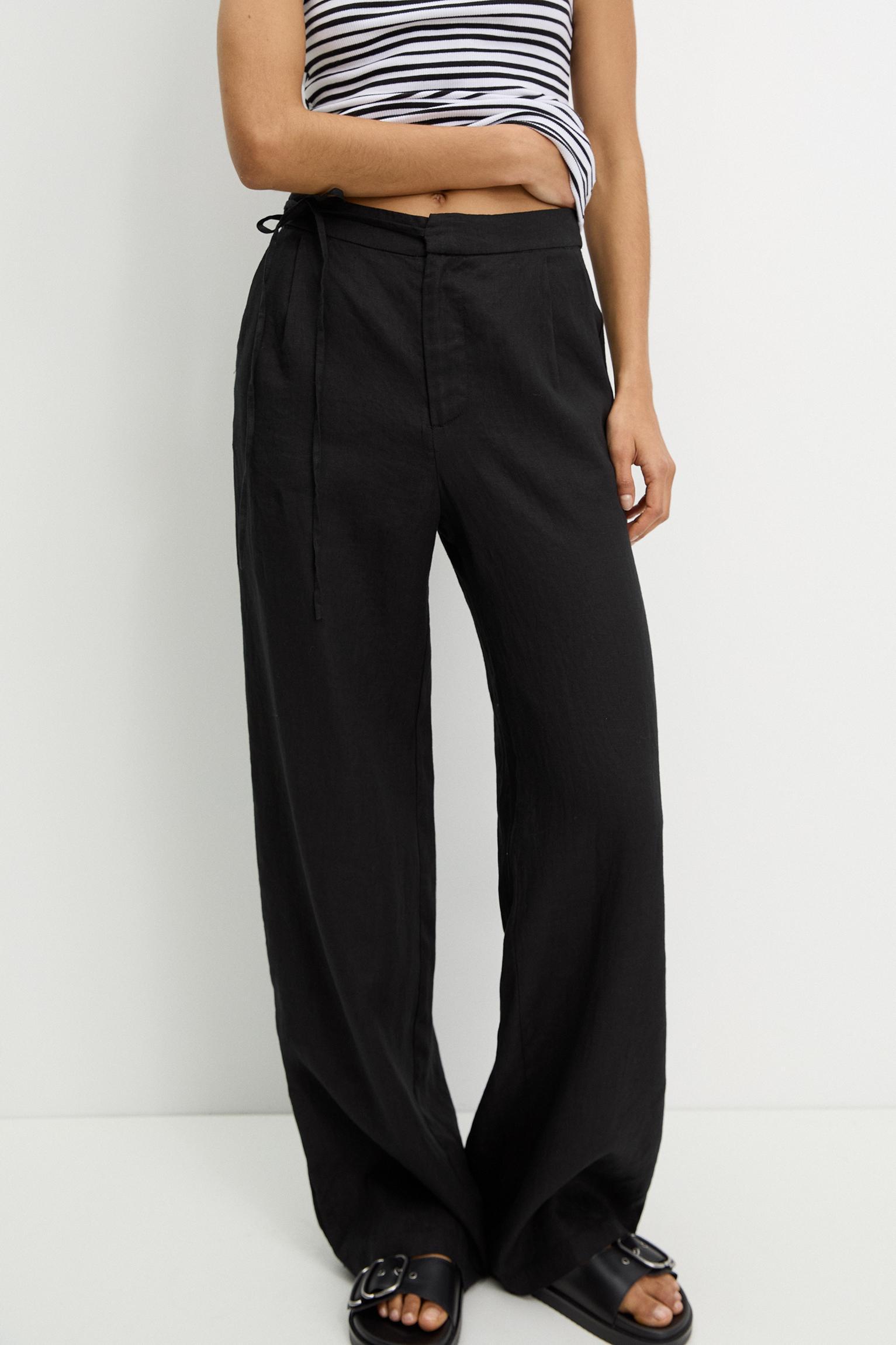 100% linen pants Product Image