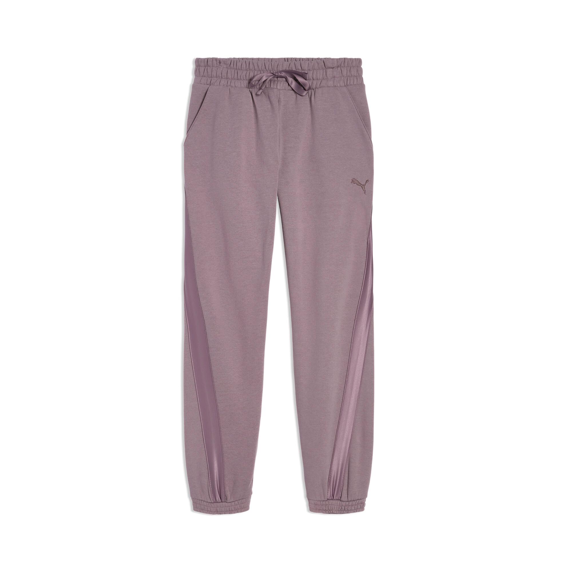 PUMA Essentials Satin Big Kids' Fleece Joggers Pant Product Image