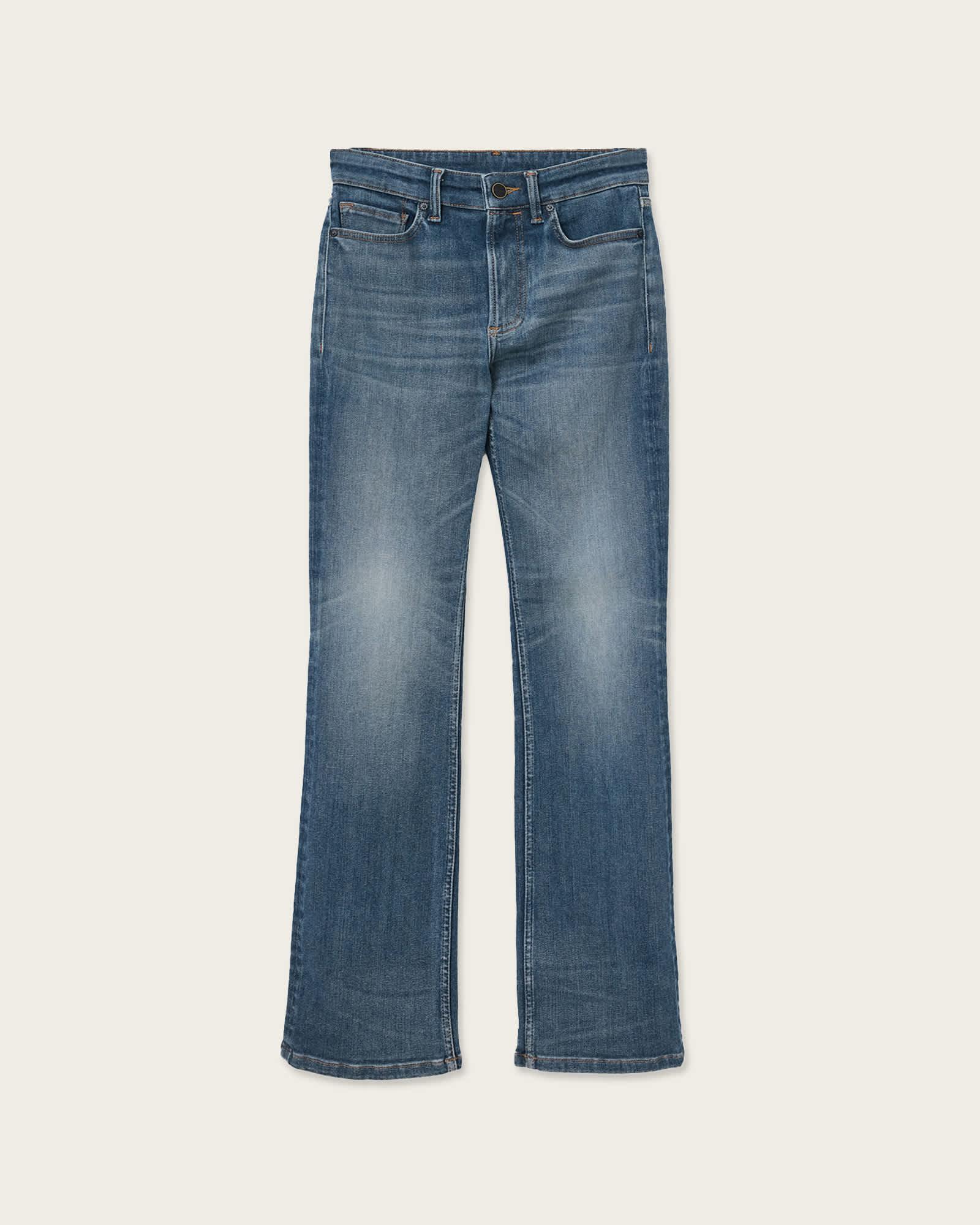 Haldan Denim Bootcut Jeans Washed Indigo | ALLSAINTS US Product Image