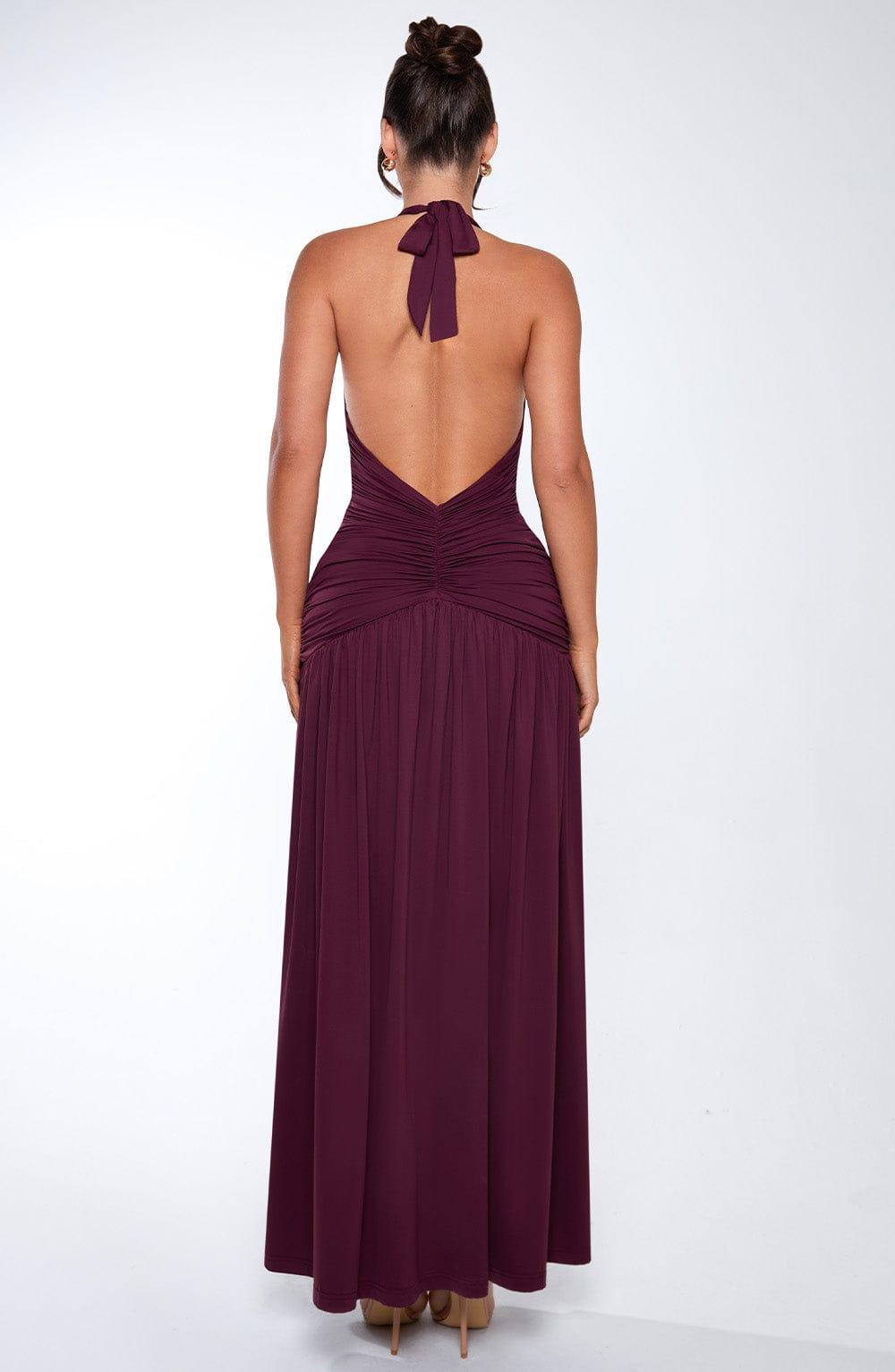 Melania Maxi Dress - Cherry Lacquer Product Image