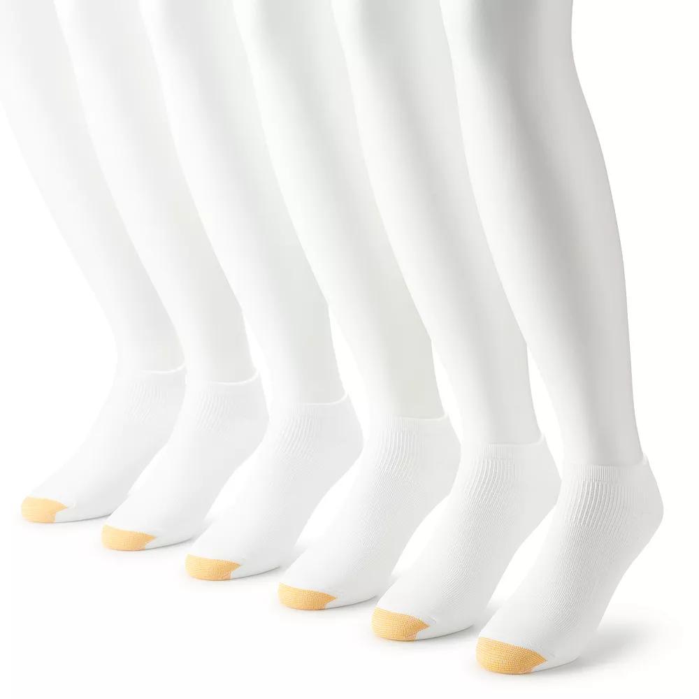Men's GOLDTOE® 6-Pack Athletic Nylon Lite No Show Socks,  Product Image