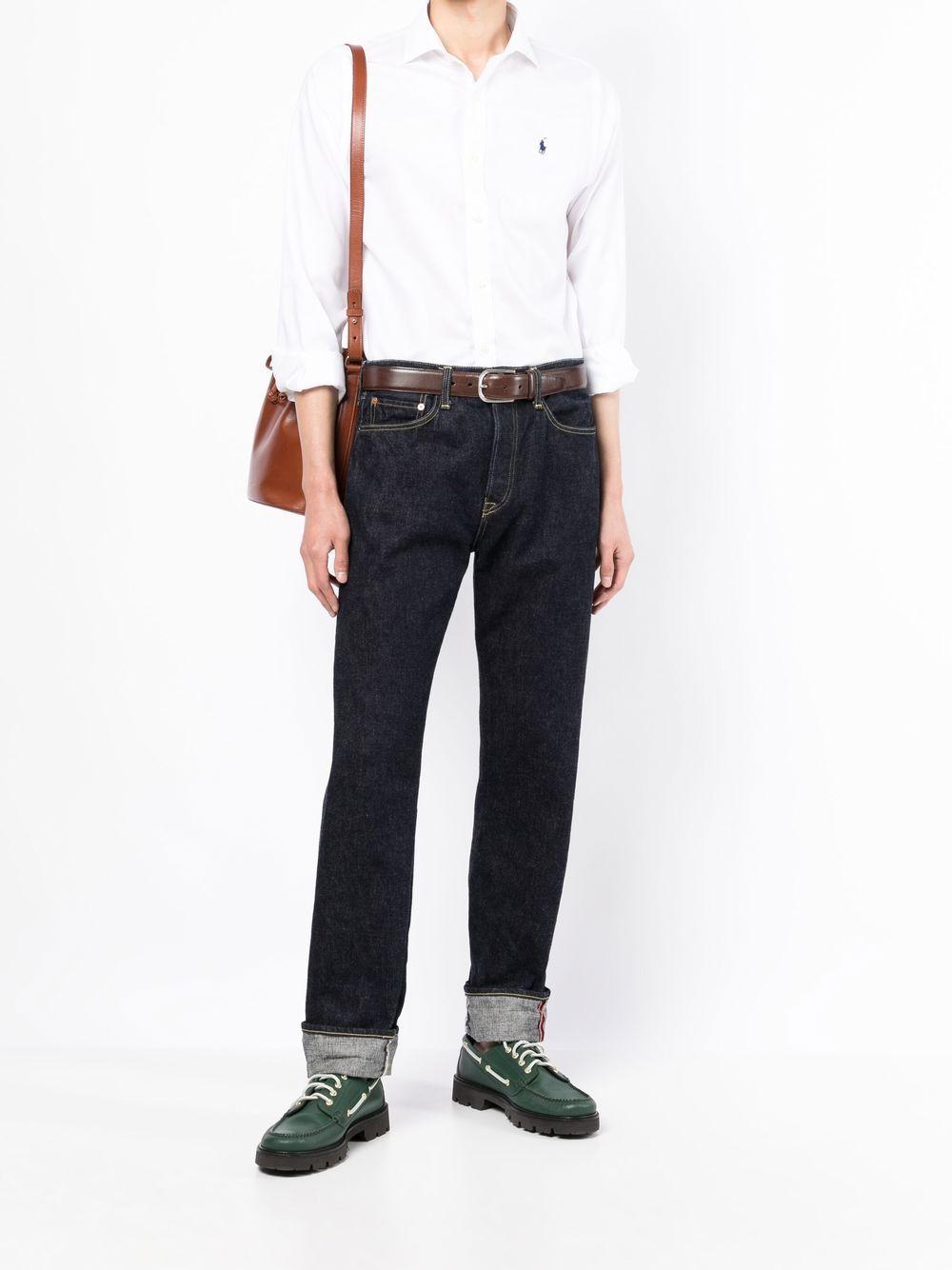 POLO RALPH LAUREN Long Sleeve Sport Shirt Clothing In White Product Image