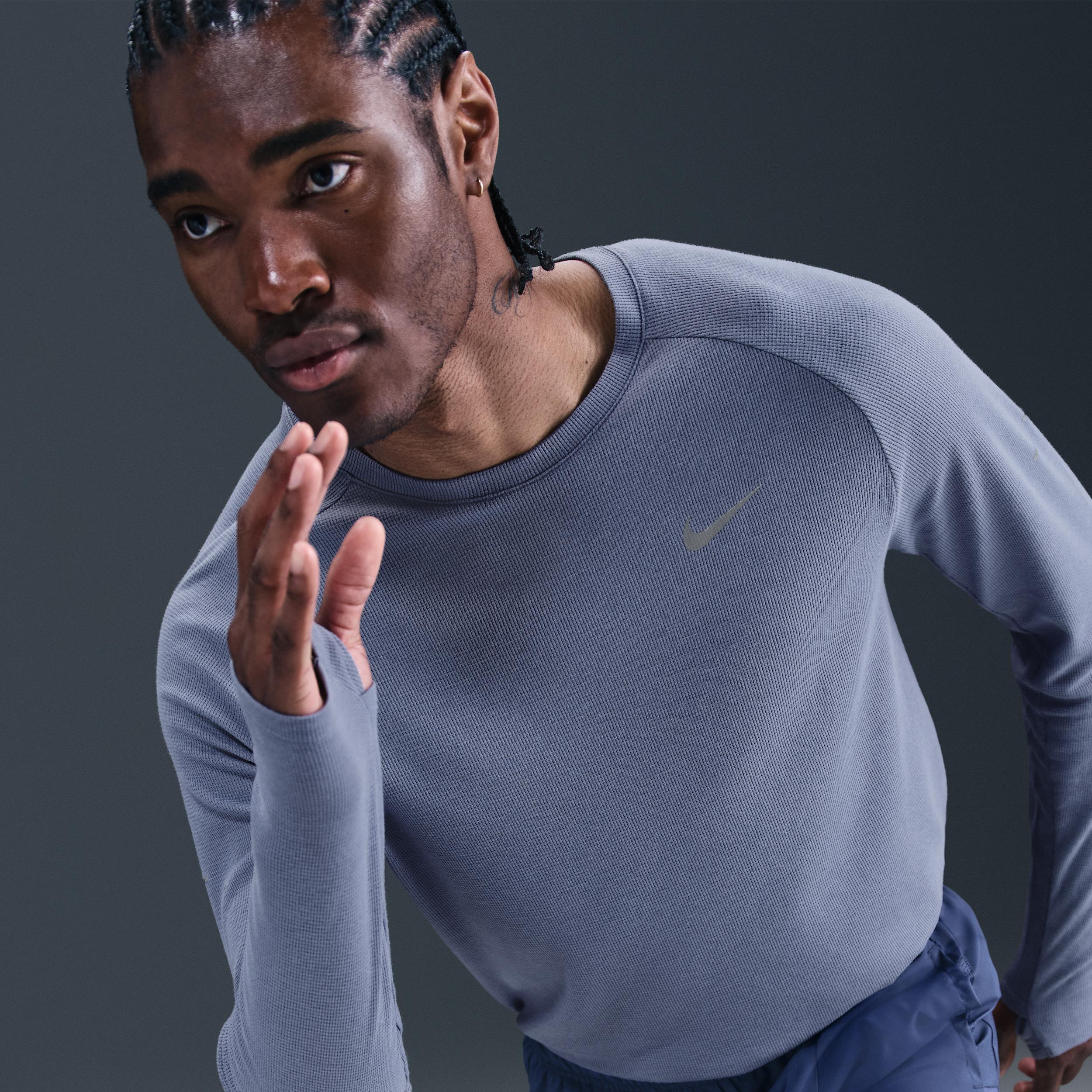 Nike Mens Stride Dri-FIT Running Waffle Crew | HV2705-499 Product Image