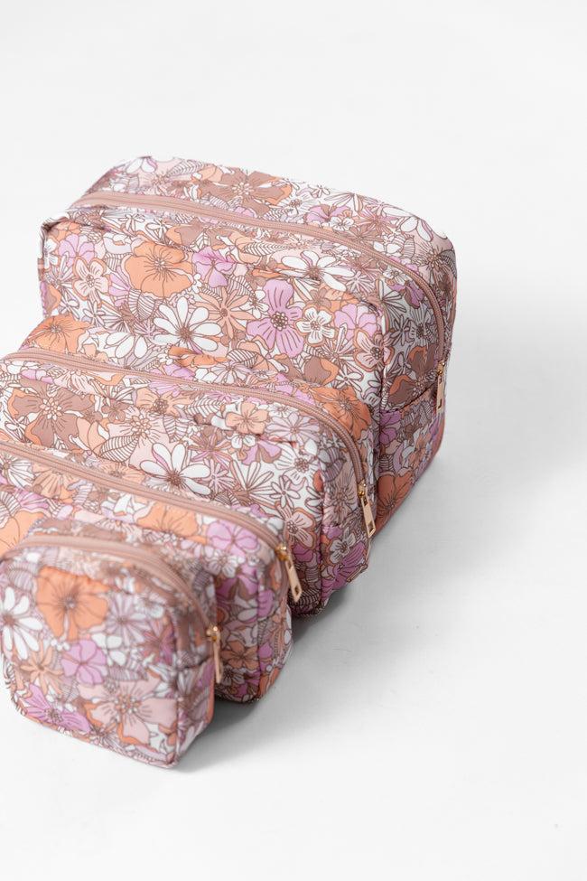 Retro Floral Travel Pouch Set FINAL SALE Product Image