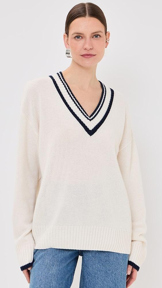 Reformation Jadey Cashmere Oversized V Neck Sweater | Shopbop Product Image