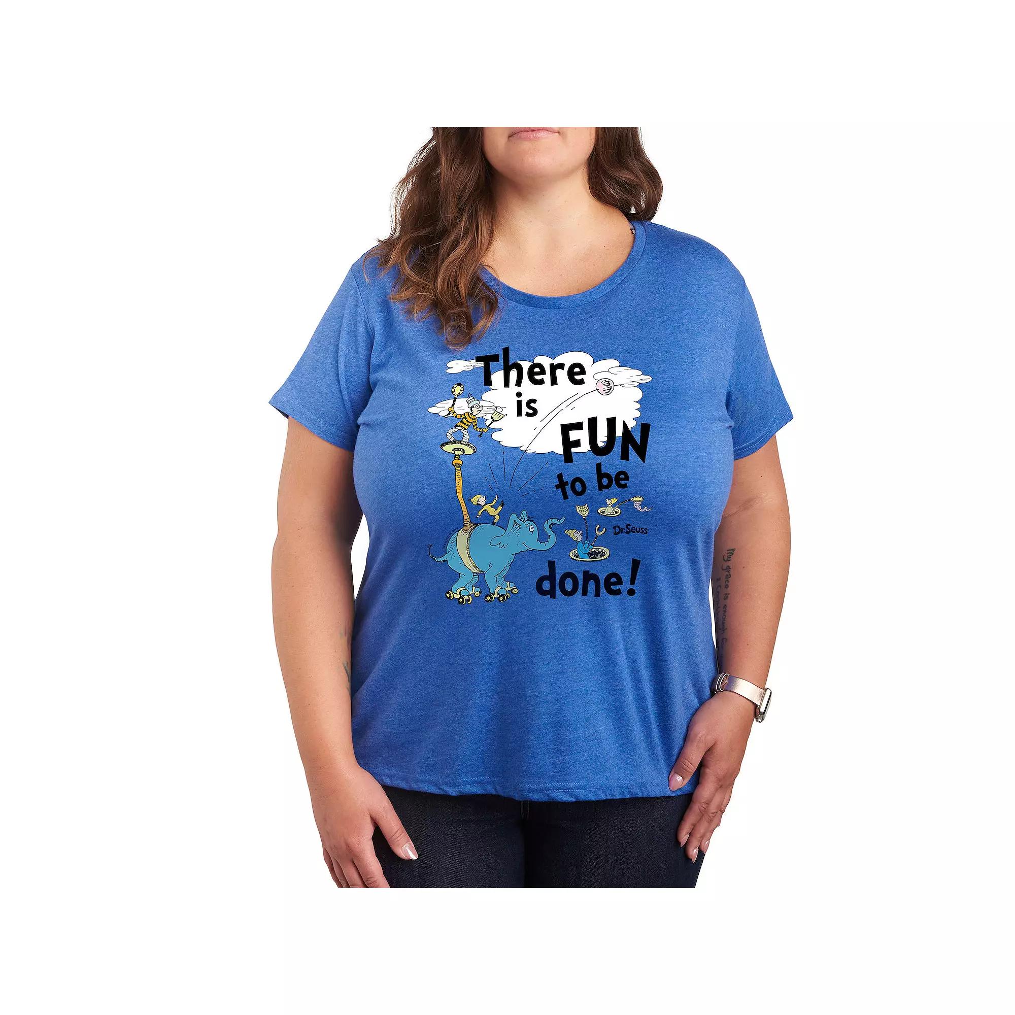 Plus Dr. Seuss Fun To Be Done Graphic Tee, Women's,  Product Image