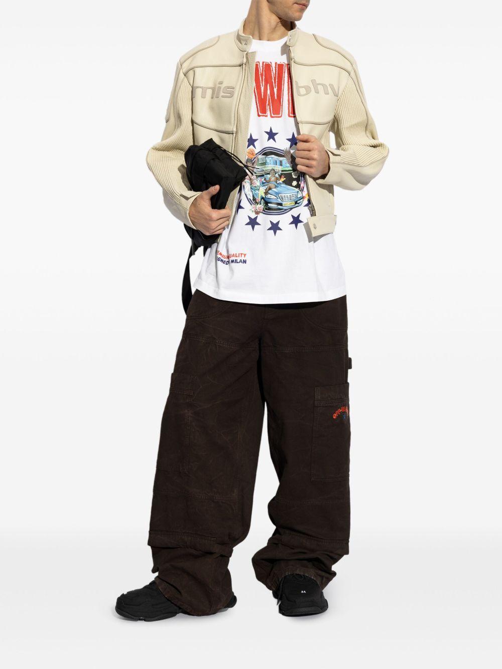 logo-graphic-print cotton t-shirt  Product Image