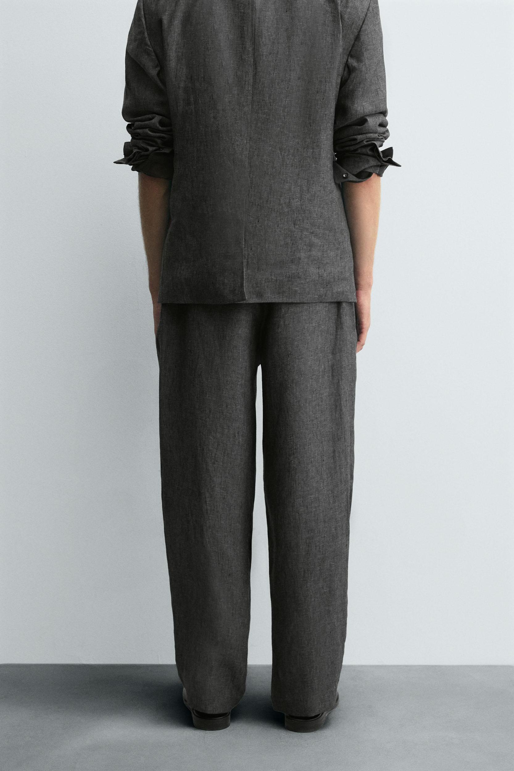 100% LINEN SUIT PANTS Product Image