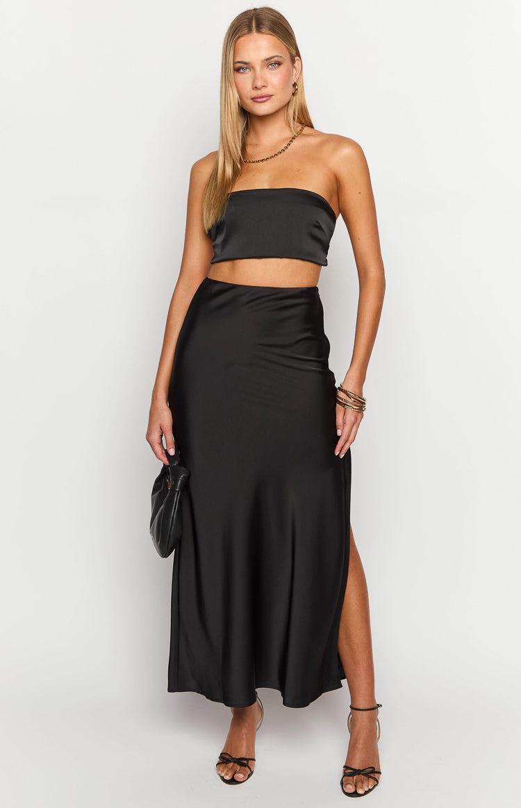 Genevieve Black Maxi Skirt Product Image