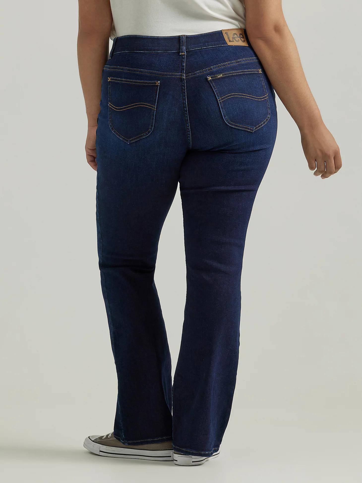 Women's Ultra Lux Comfort with Flex Motion Bootcut Jean (Plus) | Women's Jeans | Lee® Product Image