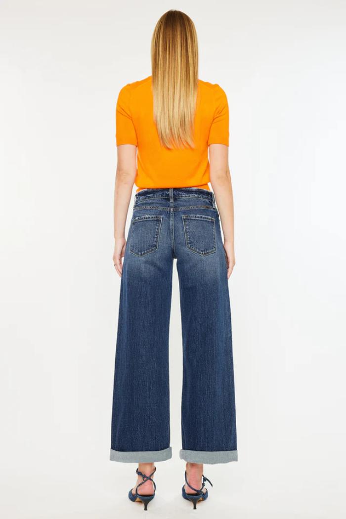 Kancan High Rise Wide Leg Jeans Product Image