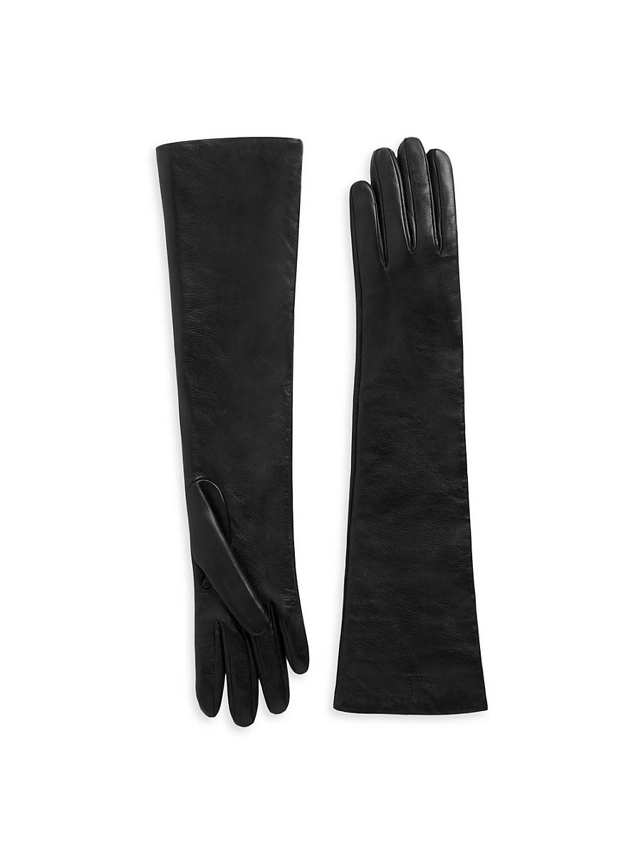 Womens Long Leather Gloves Product Image