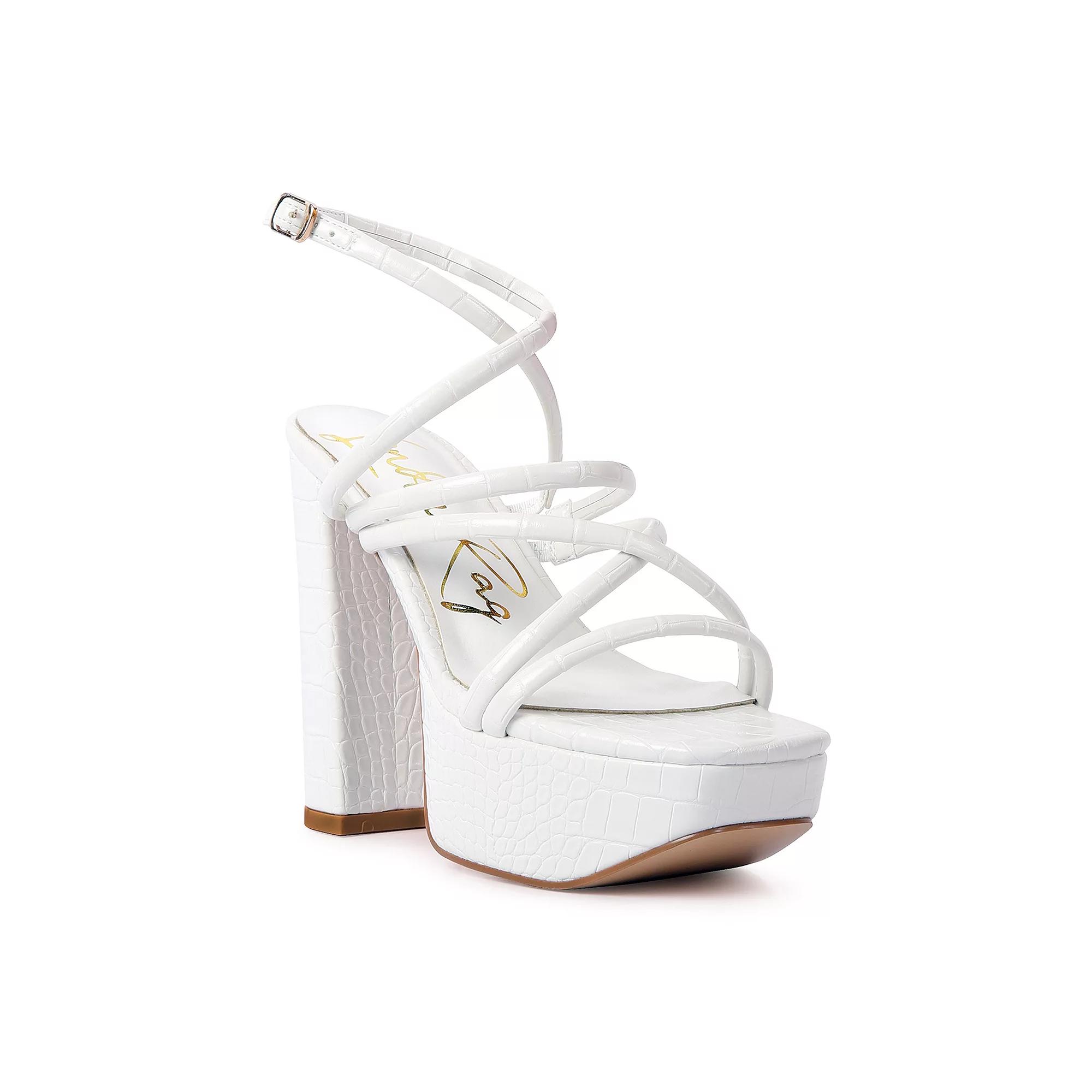 London Rag Beamtips Womens Strappy Block Heel Sandals Product Image