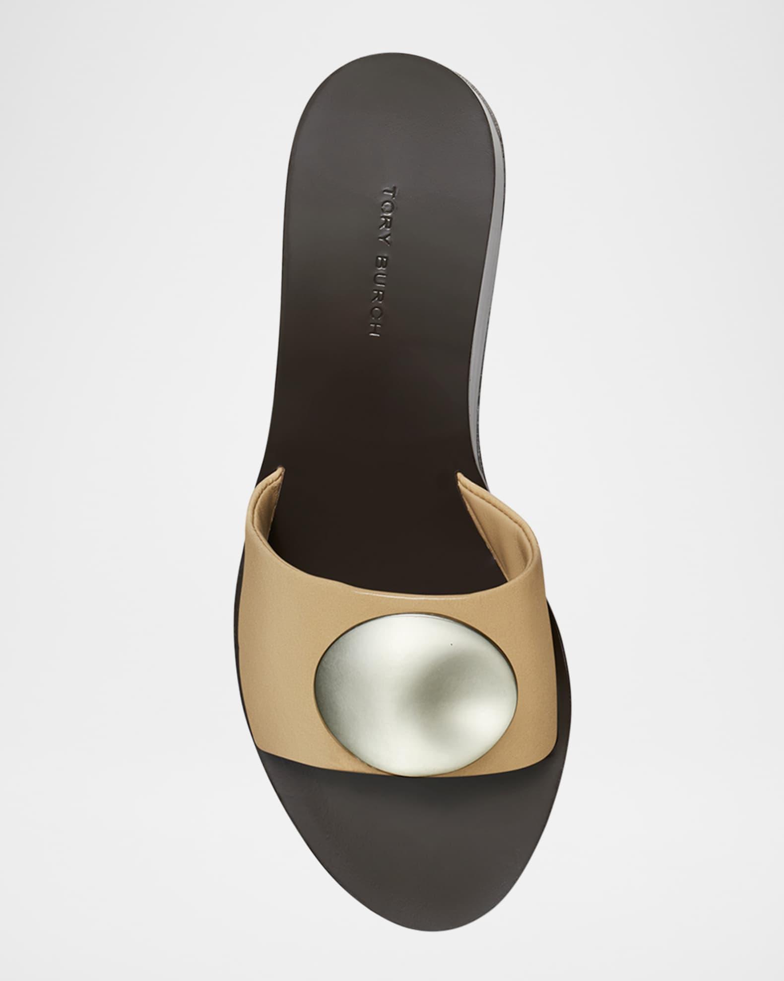 Patos Leather Wedge Sandals Product Image