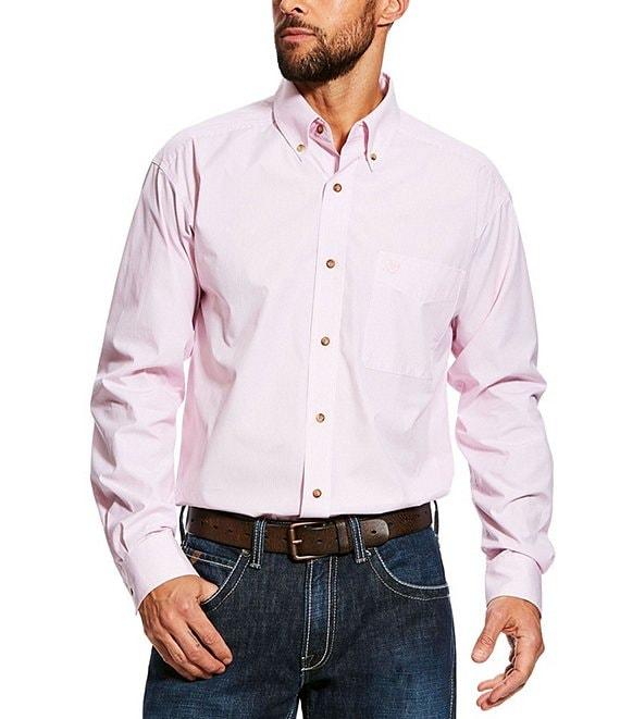 Ariat Pro Series Dayne Mini-Stripe Performance Long-Sleeve Woven Shirt Product Image